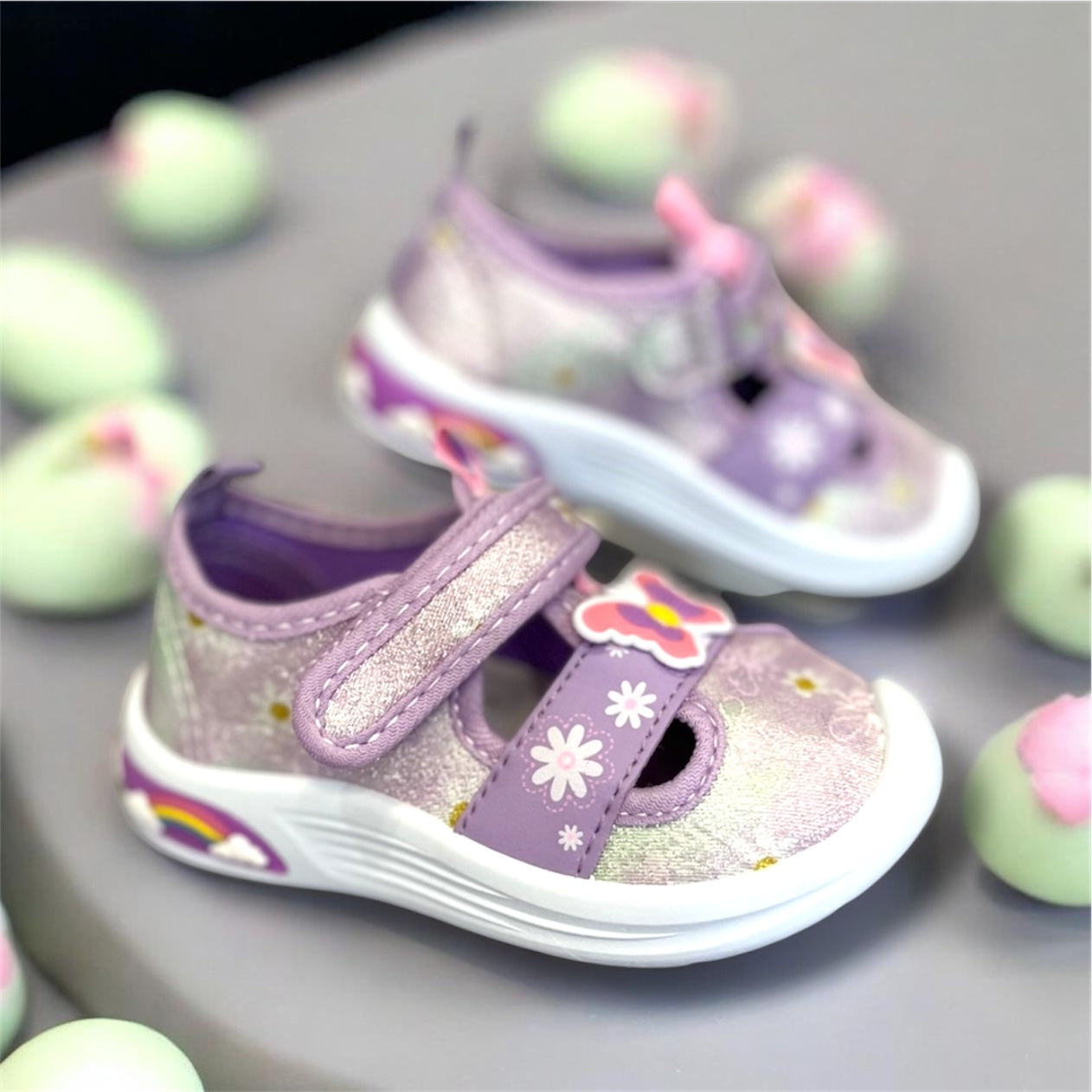 Πάνινο πέδιλο με δερμάτινο ανατομικό πάτο