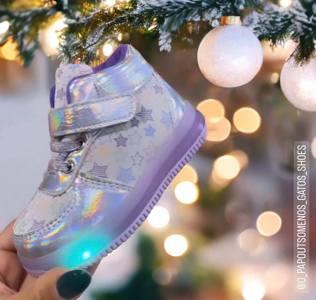 Μποτάκι με δερμάτινο ανατομικό πάτο και φωτάκια