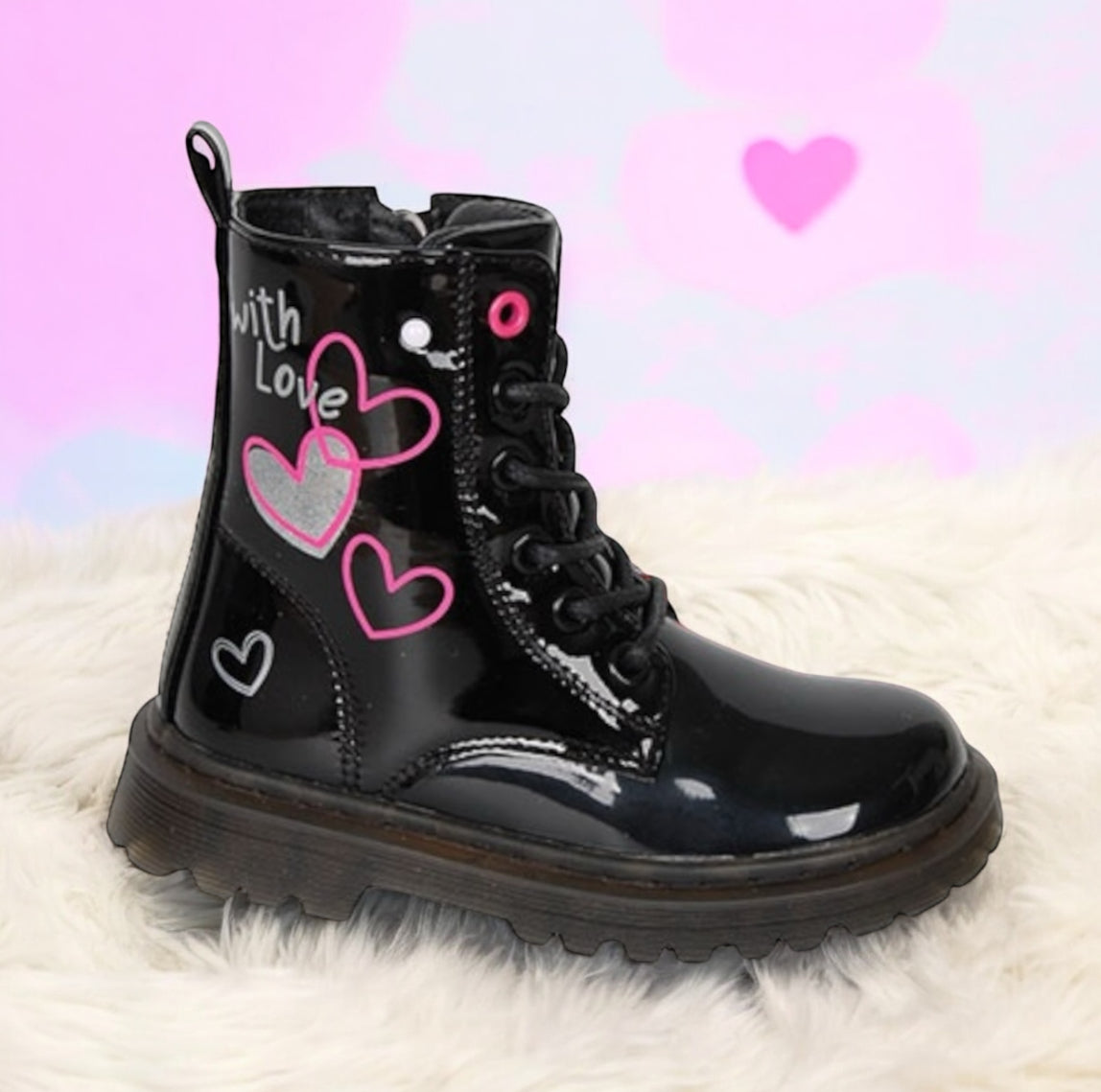 Toddler μποτάκι με κορδόνι και φερμουαρ