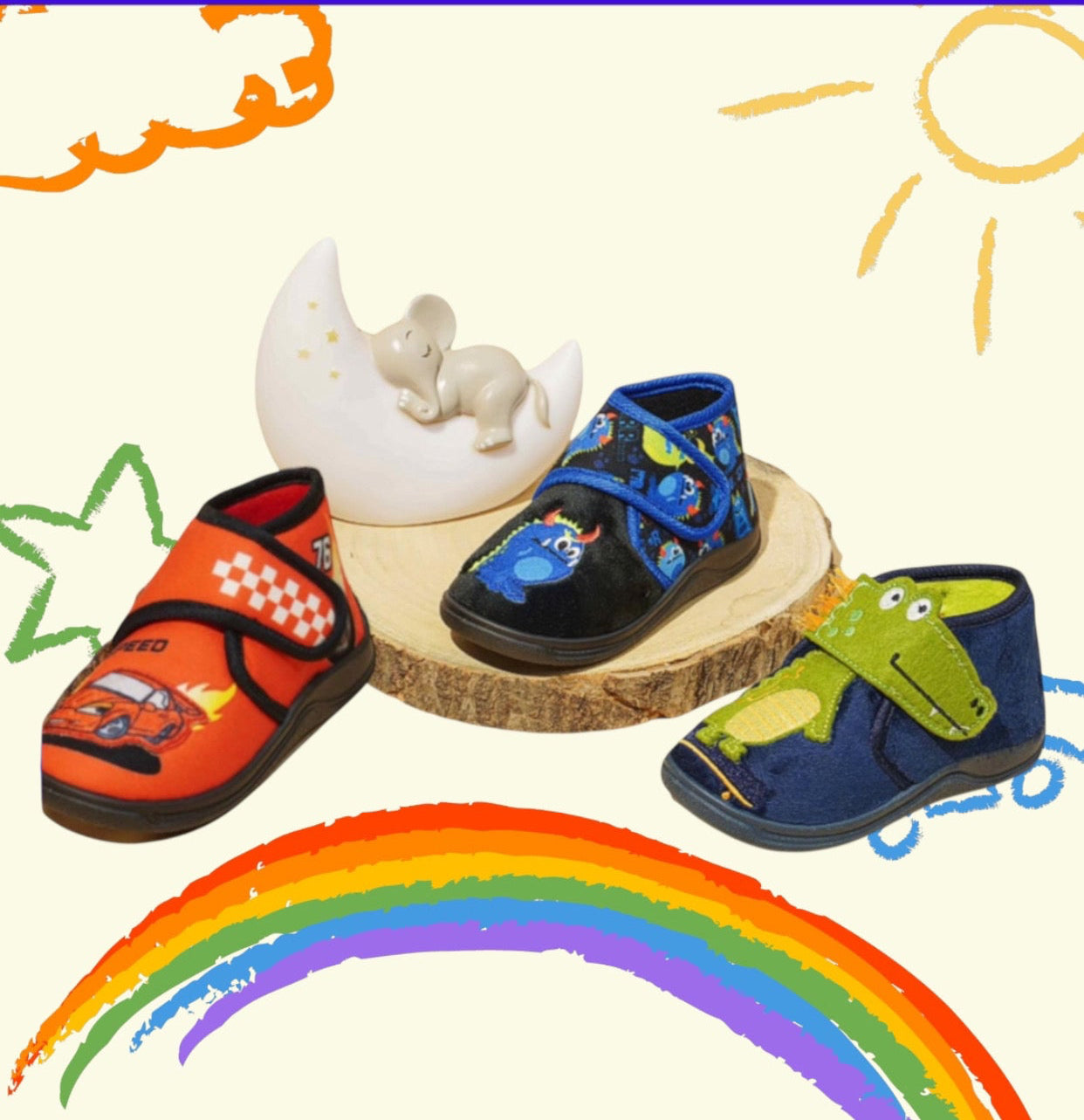 Giardino D’Oro Παιδικές Παντόφλες Μποτάκια για αγόρι δεινόσαυρο