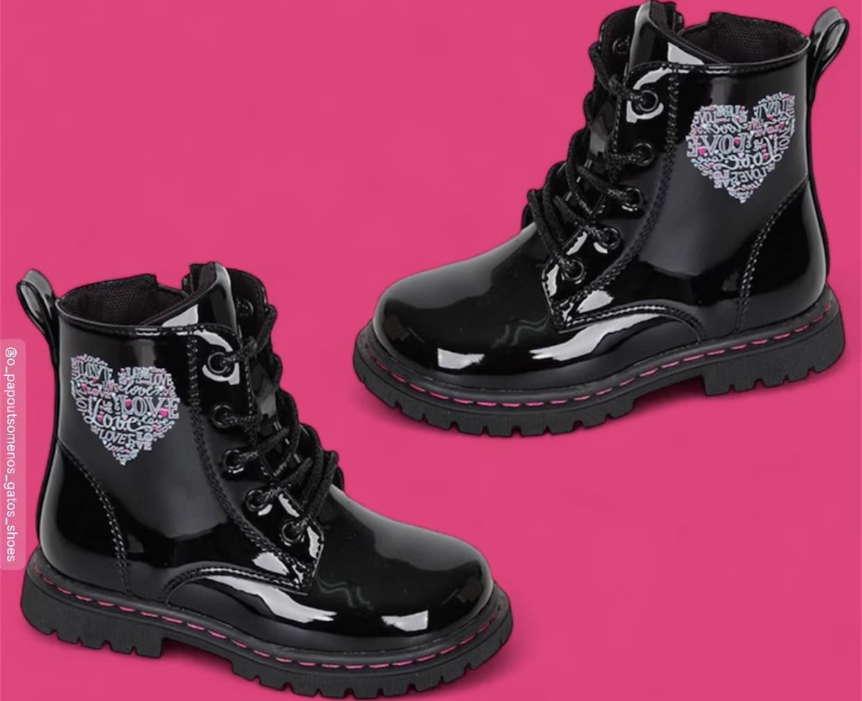 Μαύρο λουστρίνι μποτάκι