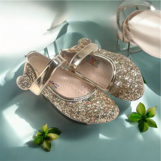 Χρυσή μπαλαρίνα με Γκλίτερ με ανατομικό￼