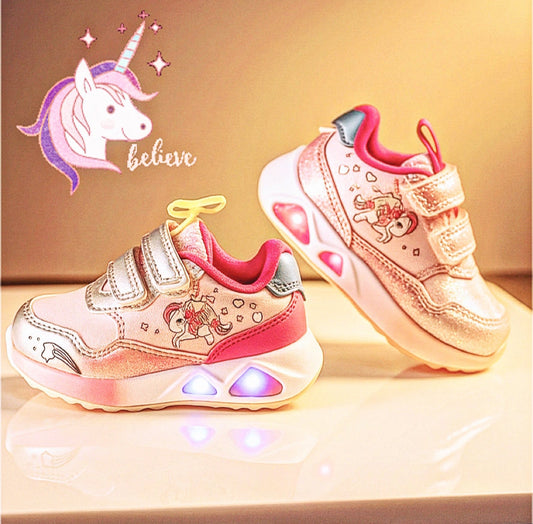 Unicorn Αθλητικό με φωτάκια σόλα από αφρο￼