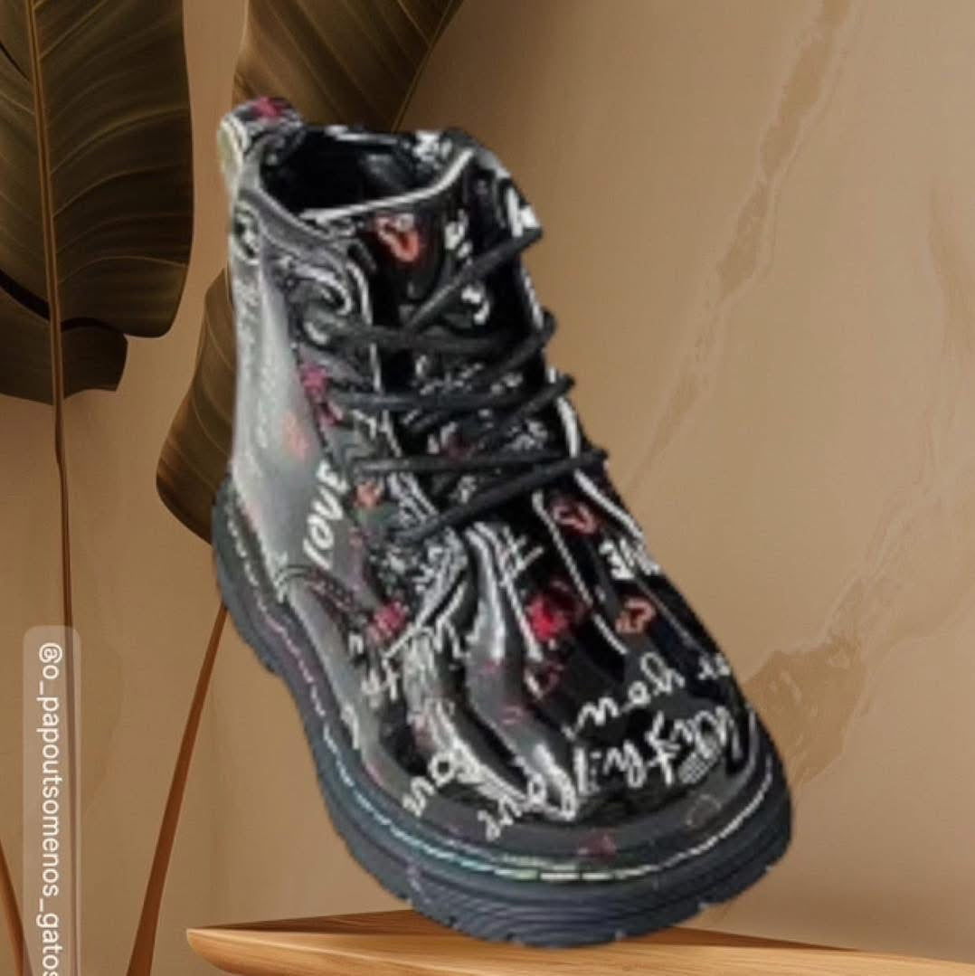 Χαμηλό μποτάκι με επένδυση γούνας￼