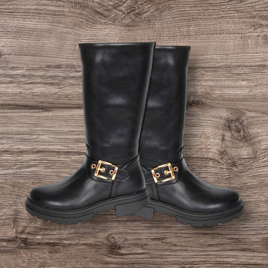 Ψηλή μπότα με χρήση αγκράφα￼