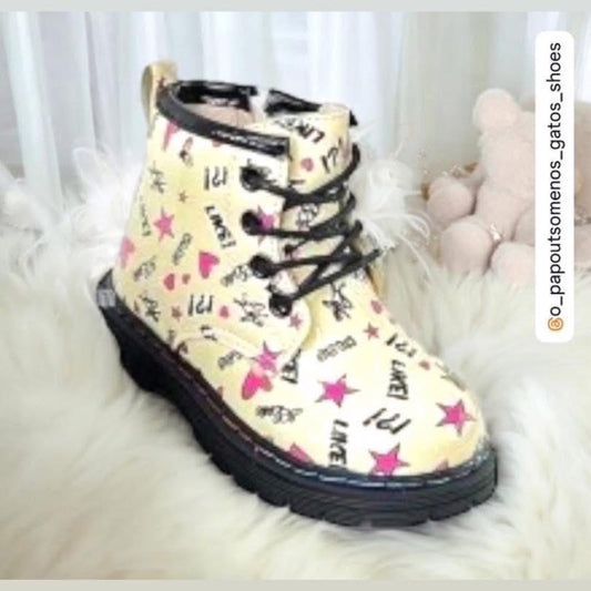 Χαμηλό μποτάκι με επένδυση γούνας￼