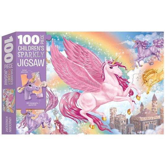 Παιδικό Puzzle Unicorn Kingdom 100pcs για 6+ Ετών Hinkler